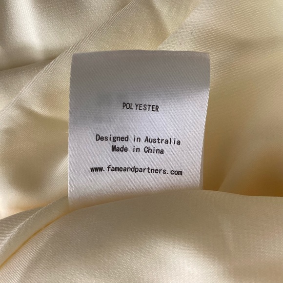 Fame and Partners Backless Halter Maxi Dress Butter Yellow NWT - Picture 7 of 12